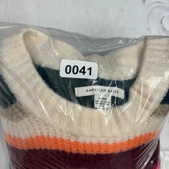 American Eagle Outfitters Colorful Striped Knit Sweater M - Picture 9 of 9